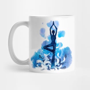 Yoga blue Mug